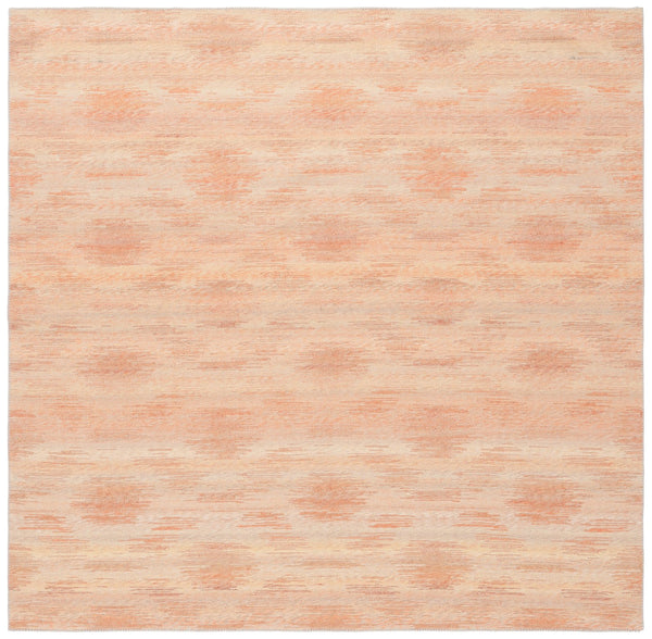 Safavieh Cabo Contemporary Round Area Rug - Elegant Abstract Design For Living Room Or Bedroom Décor Red ,Beige 97% Polyester,3% Cotton Cab373q-7sq