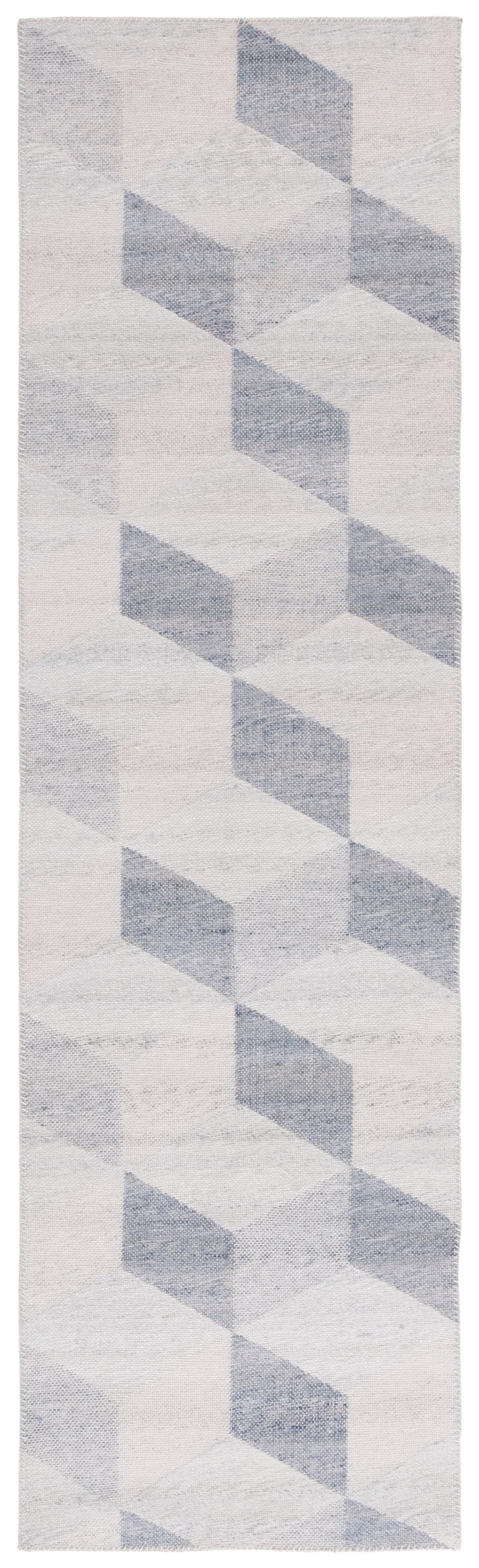 Safavieh Cabo Contemporary Geometric Area Rug - Elegant 3d Illusion Design For Modern Home Décor Style Beige ,Light Grey 97% Polyester,3% Cotton Cab374b-7sq