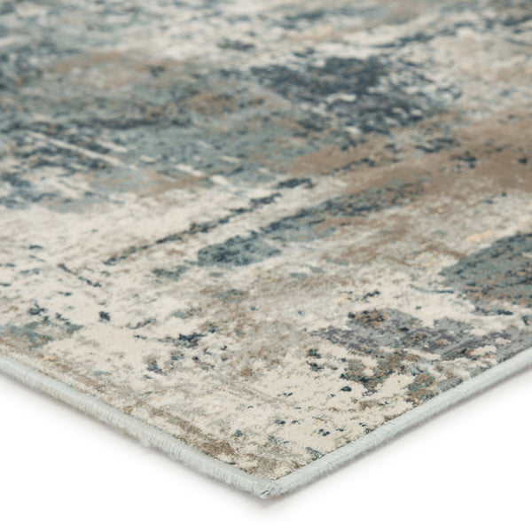 Jaipur Living Jaipur Living Sisario Abstract Viscose Area Rug with Metallic Sheen and High-low Pile Blue 7'10"X9'6" RUG155534