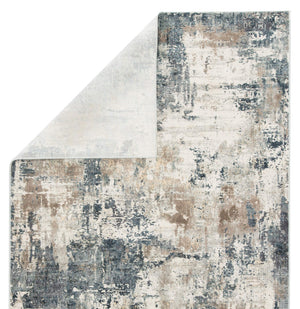 Jaipur Living Jaipur Living Sisario Abstract Viscose Area Rug with Metallic Sheen and High-low Pile Blue 7'10"X9'6" RUG155534