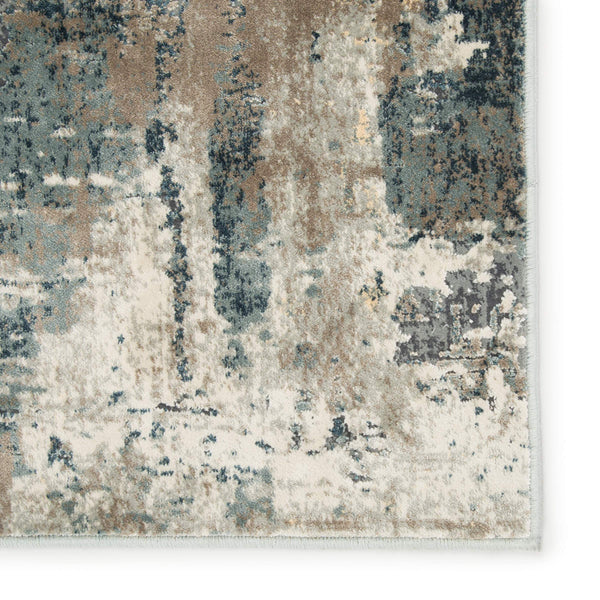 Jaipur Living Jaipur Living Sisario Abstract Viscose Area Rug with Metallic Sheen and High-low Pile Blue 7'10"X9'6" RUG155534