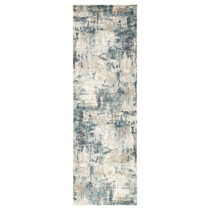Jaipur Living Jaipur Living Sisario Abstract Viscose Area Rug with Metallic Sheen and High-low Pile Blue 7'10"X9'6" RUG155534