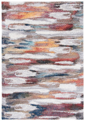 Safavieh Calista 108 Power Loomed Contemporary Rug X23 Ivory / Rust CAL108A-4SQ