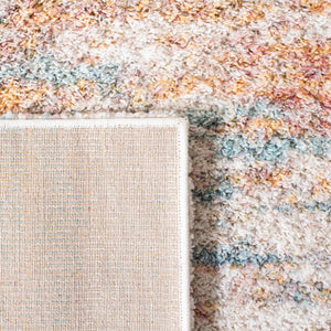 Safavieh Calista 112 Power Loomed Contemporary Rug Beige / Aqua 8' x 8' Square