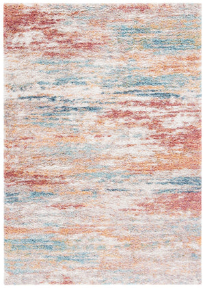 Safavieh Calista 112 Power Loomed Contemporary Rug Beige / Aqua 8' x 8' Square