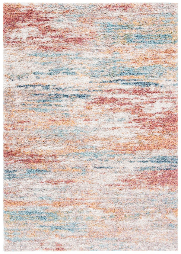 Safavieh Calista 112 Power Loomed Contemporary Rug Beige / Aqua 8' x 8' Square