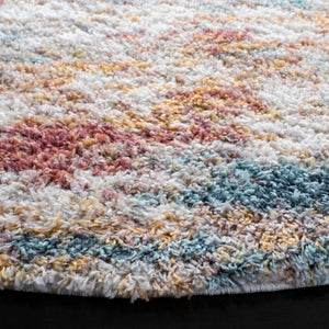 Safavieh Calista 112 Power Loomed Contemporary Rug Beige / Aqua 8' x 8' Square