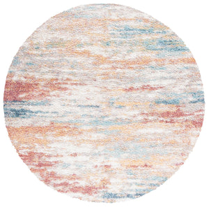 Safavieh Calista 112 Power Loomed Contemporary Rug Beige / Aqua 8' x 8' Square