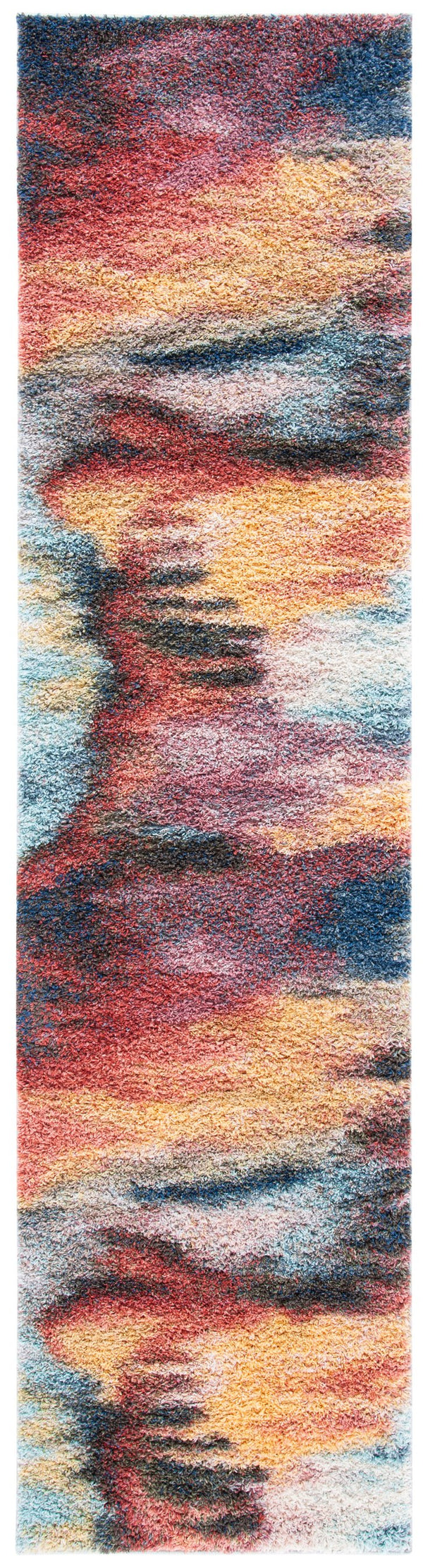 Safavieh Calista Turkish Contemporary Accent Rug In Bold Red & Blue Abstract Design, Plush Durable Pile 2'-0" x 3'-0" CAL114Q-2