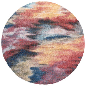 Safavieh Calista Turkish Contemporary Accent Rug In Bold Red & Blue Abstract Design, Plush Durable Pile 2'-0" x 3'-0" CAL114Q-2