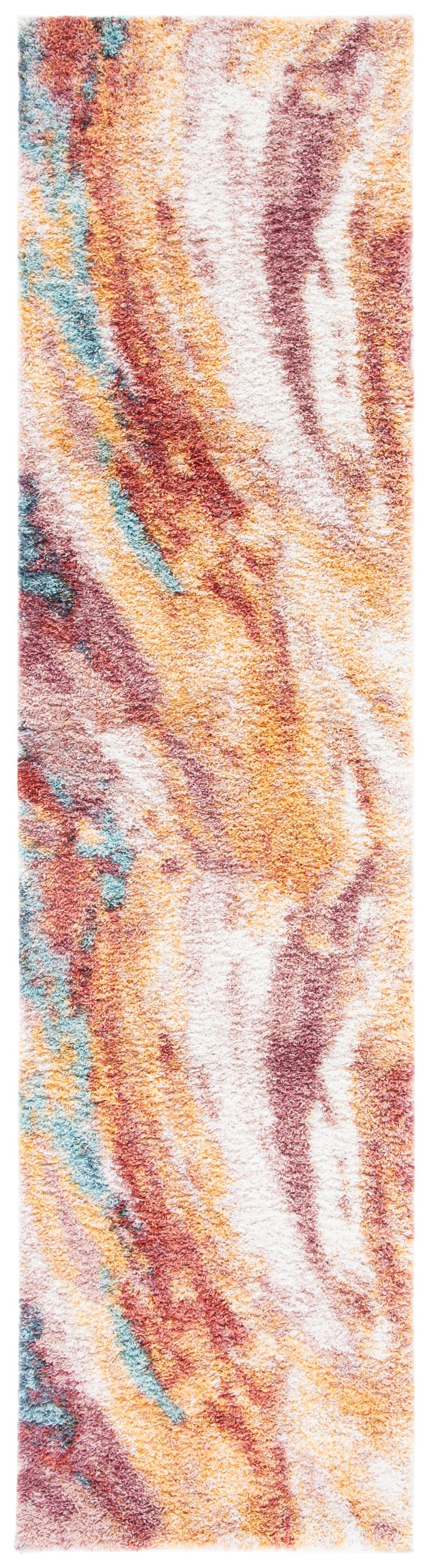 Safavieh Calista Contemporary Area Rug – Luxurious Gold & Aqua Abstract Design For Stylish Home Décor Gold ,Aqua Polypropylene Pile Frise Cal116d-5sq