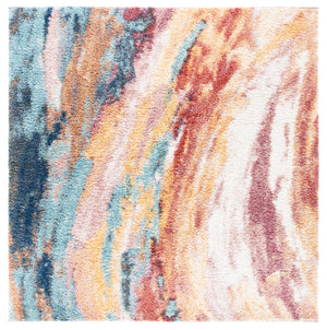 Safavieh Calista Plush Frieze Accent Rug In Gold & Aqua — Modern Turkish Loomed Texture, Soft Durable Style 2'-3" x 5'-0" CAL116D-25