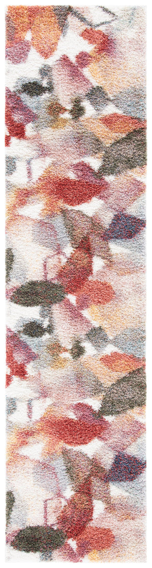 Safavieh Calista Square 5'3" X 5'3" Rust & Gold Area Rug — Turkish Power-Loomed, 1" Plush Polypropylene Frieze CAL120P-5SQ