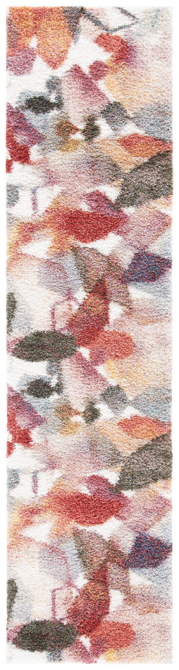 Safavieh Calista Square 5'3" X 5'3" Rust & Gold Area Rug — Turkish Power-Loomed, 1" Plush Polypropylene Frieze CAL120P-5SQ