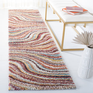 Safavieh Calista Power-Loomed 3X5 Rust & Grey Area Rug — Plush 1" Pile, Stain-Resistant, Turkish-Made Chic CAL130P-3