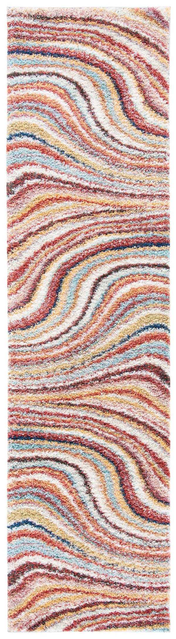 Safavieh Calista Power-Loomed 3X5 Rust & Grey Area Rug — Plush 1" Pile, Stain-Resistant, Turkish-Made Chic CAL130P-3