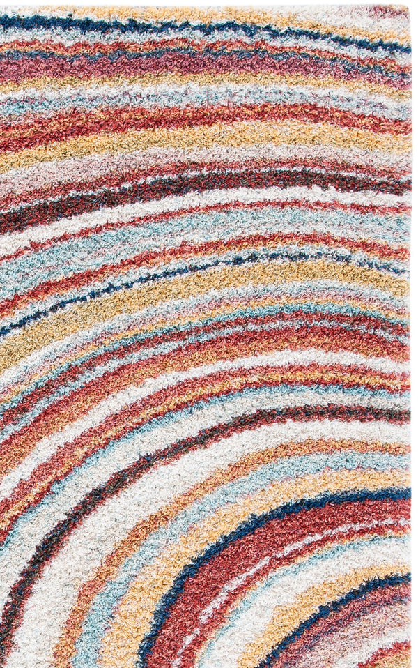 Safavieh Calista Power-Loomed 3X5 Rust & Grey Area Rug — Plush 1" Pile, Stain-Resistant, Turkish-Made Chic CAL130P-3
