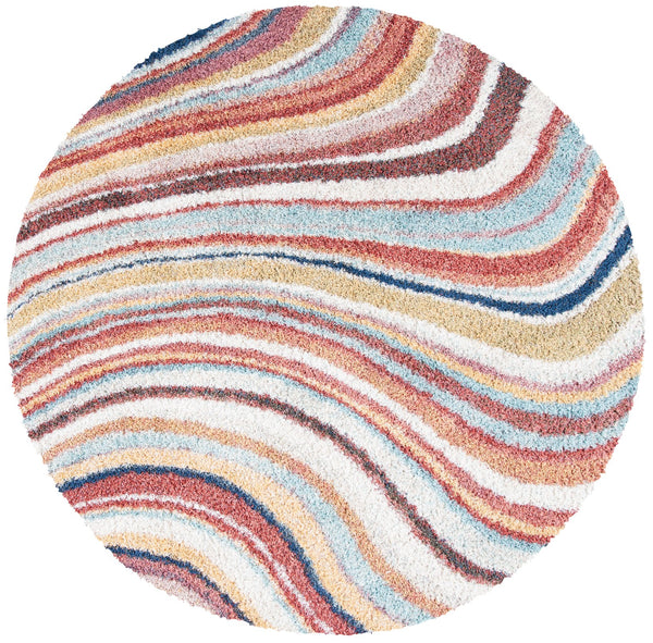 Safavieh Calista Power-Loomed 3X5 Rust & Grey Area Rug — Plush 1" Pile, Stain-Resistant, Turkish-Made Chic CAL130P-3