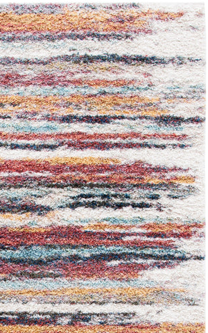 Safavieh Calista Rustic Gold And Deep Rust Striped Rug — Power-Loomed Turkish Frisé, Durable Plush Texture 3'-0" x 5'-0" CAL132P-3
