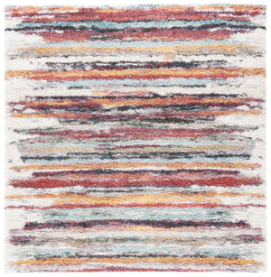 Safavieh Calista Plush Rust & Gold Square Rug — Contemporary Turkish Loomed Design, Cozy 1" Pile Comfort Edge 5'-3" x 5'-3" CAL132P-5SQ