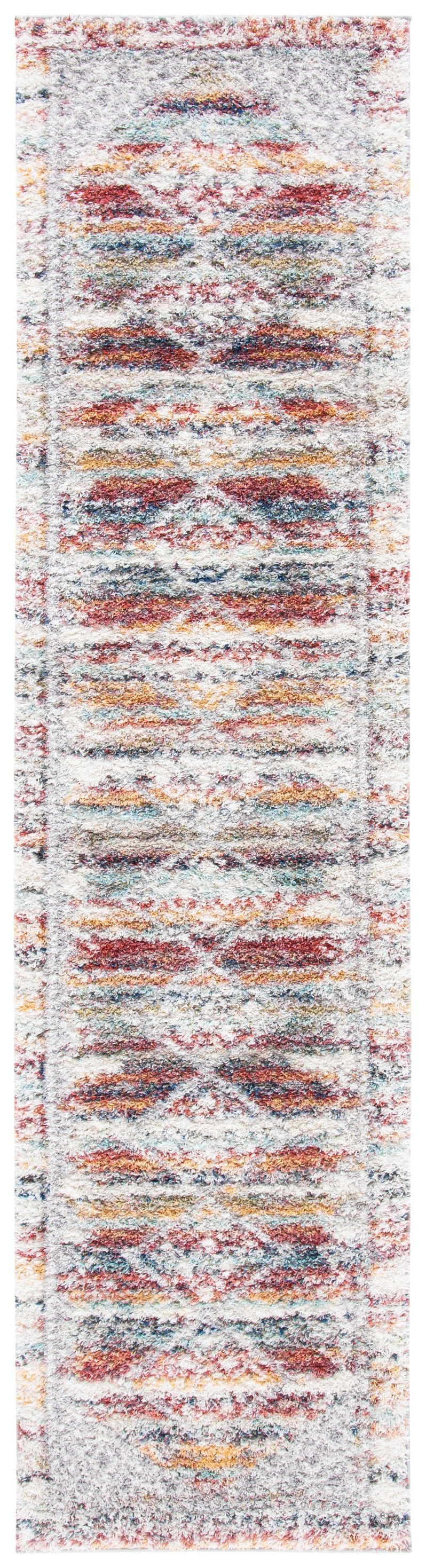 Safavieh Calista Contemporary Ivory & Rust Geometric Rug 3X5, Power-Loomed Turkey, Durable Soft Pile, Easy Care CAL136A-3