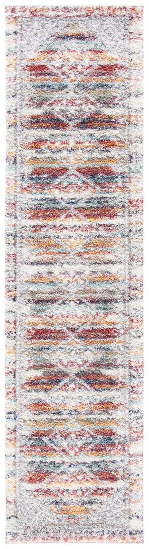 Safavieh Calista Contemporary Ivory & Rust Geometric Rug 3X5, Power-Loomed Turkey, Durable Soft Pile, Easy Care CAL136A-3