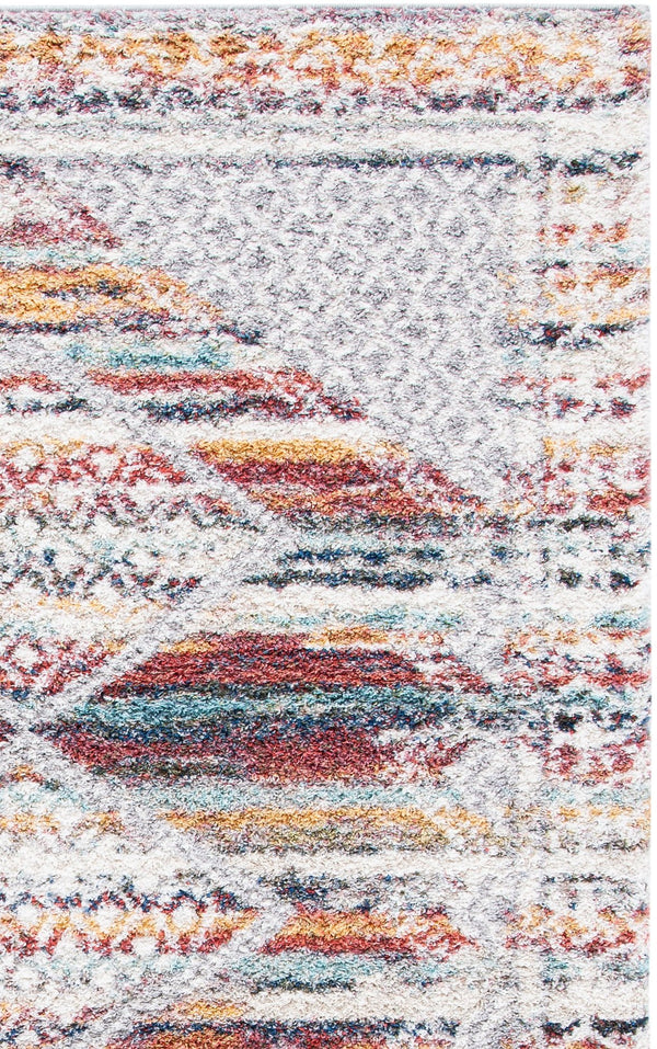 Safavieh Calista Contemporary Ivory & Rust Geometric Rug 3X5, Power-Loomed Turkey, Durable Soft Pile, Easy Care CAL136A-3