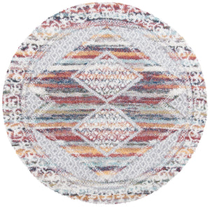 Safavieh Calista Contemporary Ivory & Rust Geometric Rug 3X5, Power-Loomed Turkey, Durable Soft Pile, Easy Care CAL136A-3