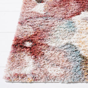 Safavieh Calista Modern Ivory And Rust Runner Rug — Power-Loomed Turkey, 1" Frisé Pile, Durable Stain-Resistant Foundation 2'-3" x 7'-0" CAL152A-27