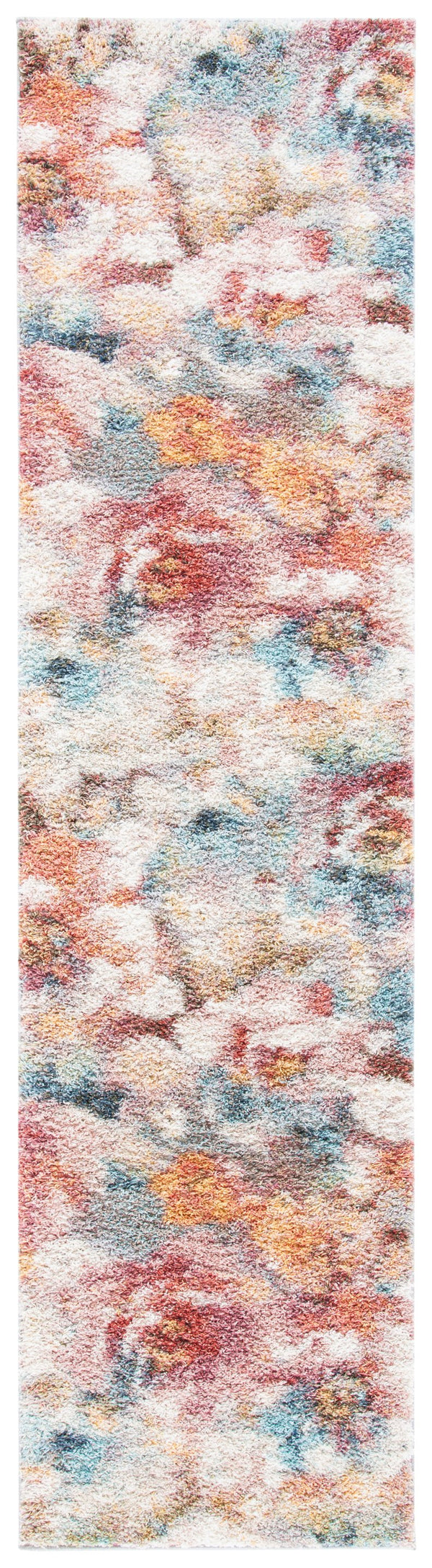 Safavieh Calista Plush Rust And Ivory Shag Rug — Power-Loomed Turkish Polypropylene FriséE For Cozy Style 2'-0" x 3'-0" CAL154P-2