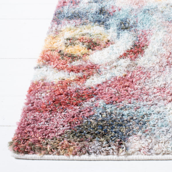 Safavieh Calista Plush Rust And Ivory Shag Rug — Power-Loomed Turkish Polypropylene FriséE For Cozy Style 2'-0" x 3'-0" CAL154P-2