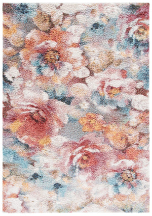 Safavieh Calista 154 Power Loomed Contemporary Rug Rust / Ivory CAL154P-8SQ
