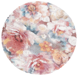 Safavieh Calista Plush Rust And Ivory Shag Rug — Power-Loomed Turkish Polypropylene FriséE For Cozy Style 2'-0" x 3'-0" CAL154P-2