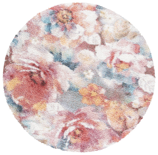Safavieh Calista Plush Rust And Ivory Shag Rug — Power-Loomed Turkish Polypropylene FriséE For Cozy Style 2'-0" x 3'-0" CAL154P-2