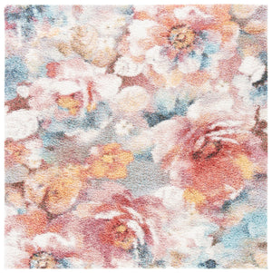 Safavieh Calista Plush Rust And Ivory Shag Rug — Power-Loomed Turkish Polypropylene FriséE For Cozy Style 2'-0" x 3'-0" CAL154P-2