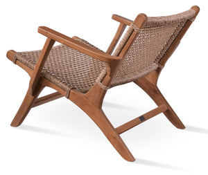 Soho Concept Calava Arm Lounge Chair - Durable Indonesian Teak Wood & Weather-resistant Viro Fiber For Comfort Natural  Soho-concept-dining-chair-14058