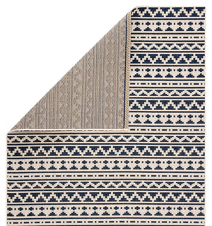 Jaipur Living Jaipur Living Killick Polypropylene Tribal Geometric Flat Woven Indoor Outdoor Rug Blue 4'X5'7" RUG143335