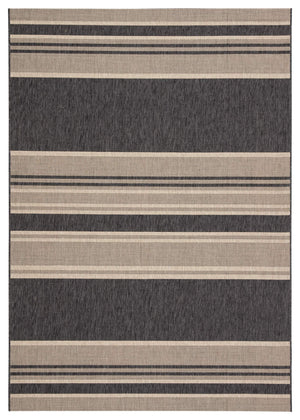 Jaipur Living Jaipur Living Pilot Flatweave Polypropylene Rug Coastal Stripe Indoor Outdoor Neutral 4'X5'7" RUG143315