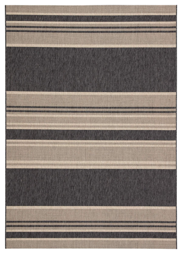 Jaipur Living Jaipur Living Pilot Flatweave Polypropylene Rug Coastal Stripe Indoor Outdoor Neutral 4'X5'7" RUG143315