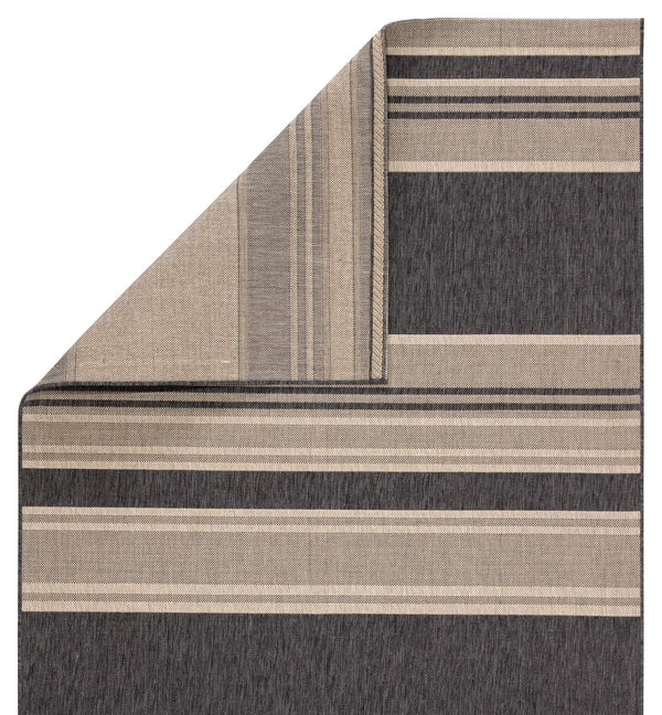 Jaipur Living Jaipur Living Pilot Flatweave Polypropylene Rug Coastal Stripe Indoor Outdoor Neutral 4'X5'7" RUG143315