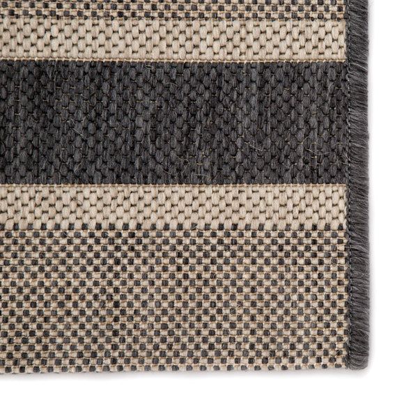 Jaipur Living Jaipur Living Pilot Flatweave Polypropylene Rug Coastal Stripe Indoor Outdoor Neutral 4'X5'7" RUG143315