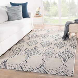 Jaipur Living Jaipur Living Compass Flatweave Polypropylene Tribal Diamond Indoor Outdoor Rug 4'X5'7" RUG143310