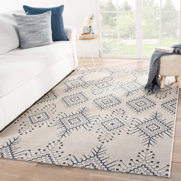 Jaipur Living Jaipur Living Compass Flatweave Polypropylene Tribal Diamond Indoor Outdoor Rug 4'X5'7" RUG143310
