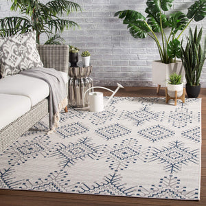 Jaipur Living Jaipur Living Compass Flatweave Polypropylene Tribal Diamond Indoor Outdoor Rug 4'X5'7" RUG143310