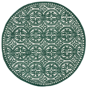 Safavieh Cambridge Hand-Tufted Wool Area Rug In Ivory & Green — Cozy, Ethically Made, Plush Durable Comfort 4'-0" x 6'-0" CAM123W-4