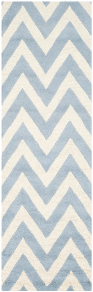 Safavieh Cambridge 139 Hand Tufted  Rug Light Blue / Ivory CAM139A-28