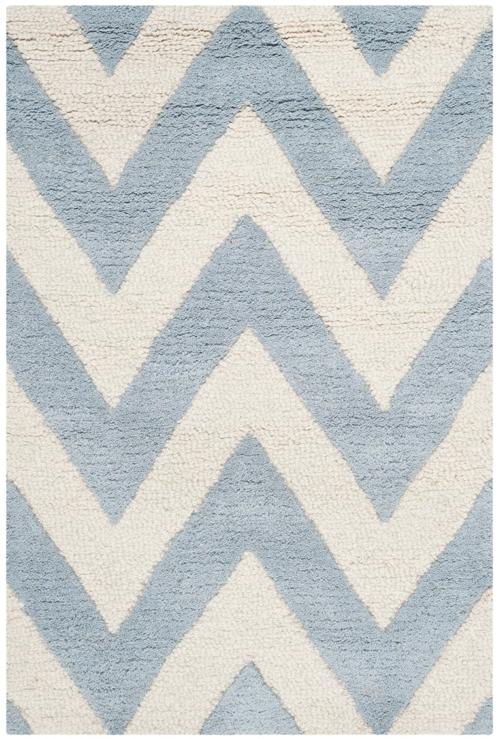 Safavieh Cambridge 139 Hand Tufted  Rug Light Blue / Ivory CAM139A-2