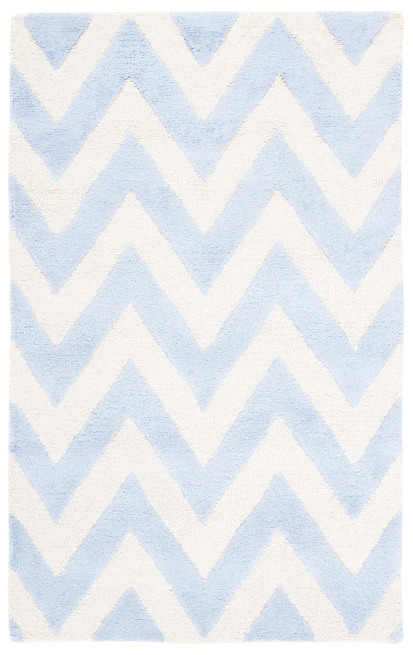 Safavieh Cambridge 139 Hand Tufted  Rug Light Blue / Ivory CAM139A-3