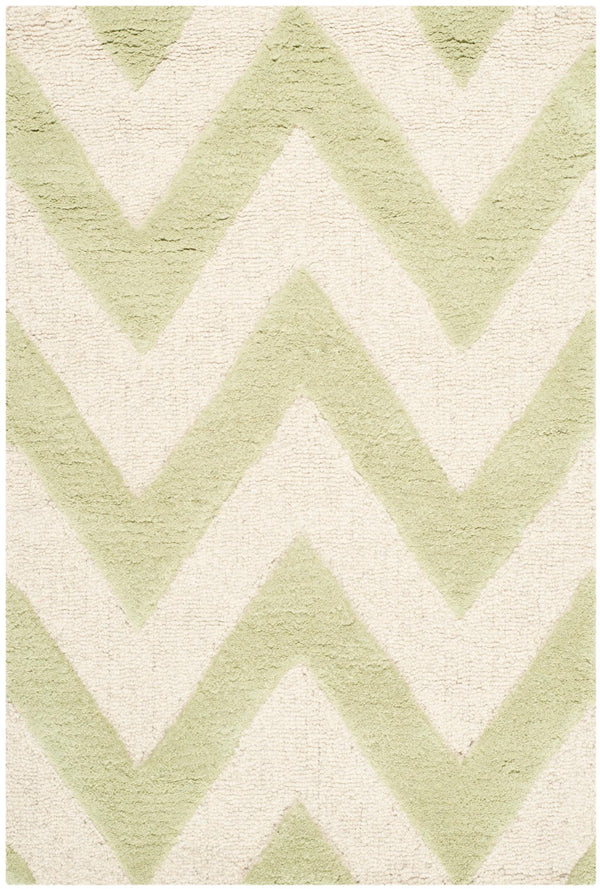 Safavieh Cambridge 139 Hand Tufted  Rug Light Green / Ivory CAM139B-2