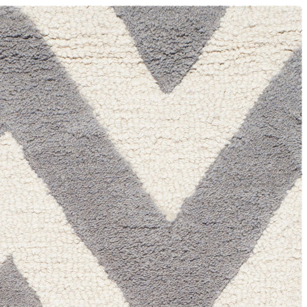 Safavieh Cambridge 139 Hand Tufted  Rug Silver / Ivory CAM139D-2